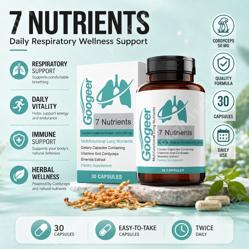 Natural Herbal Wellness - Cordyceps Sinensis Extract Capsules Herbal Supplement