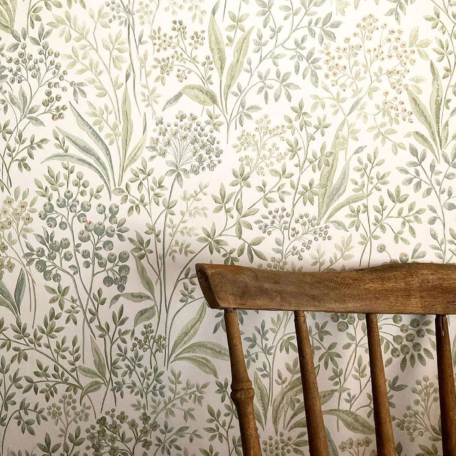 Watercolor Painted Nocturne wa - đánh giá và giá Herbal Wallpaper
