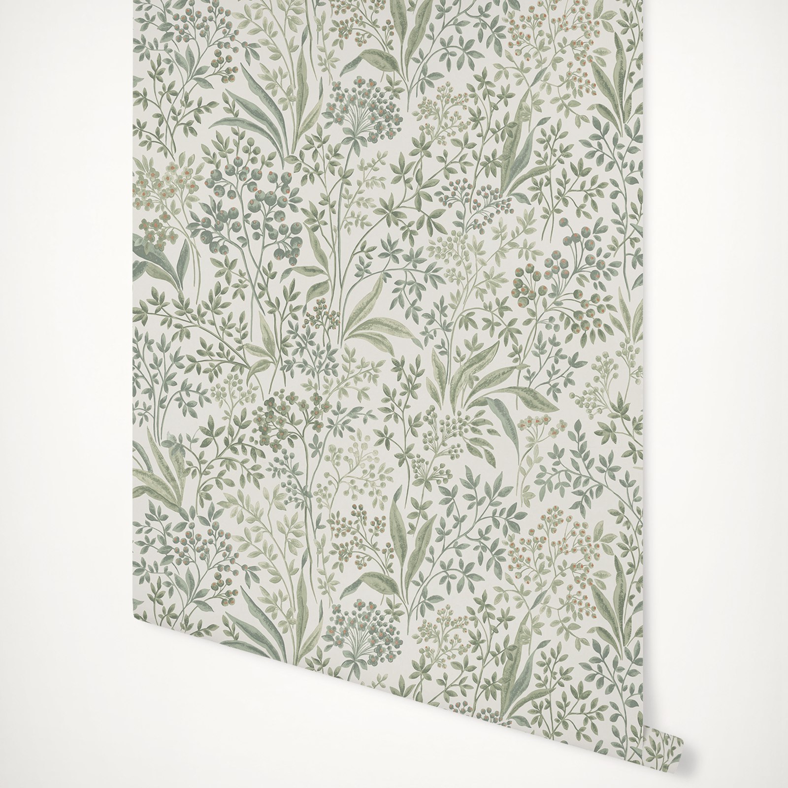 Watercolor Painted Nocturne wa - đánh giá và giá Herbal Wallpaper