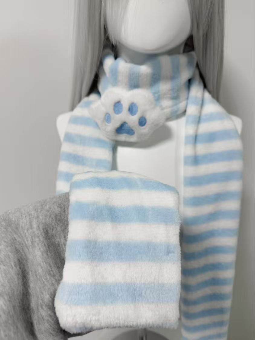 Kawaii Kniied Scarf Cat Paw De - đánh giá và giá Cat Claw Bark
