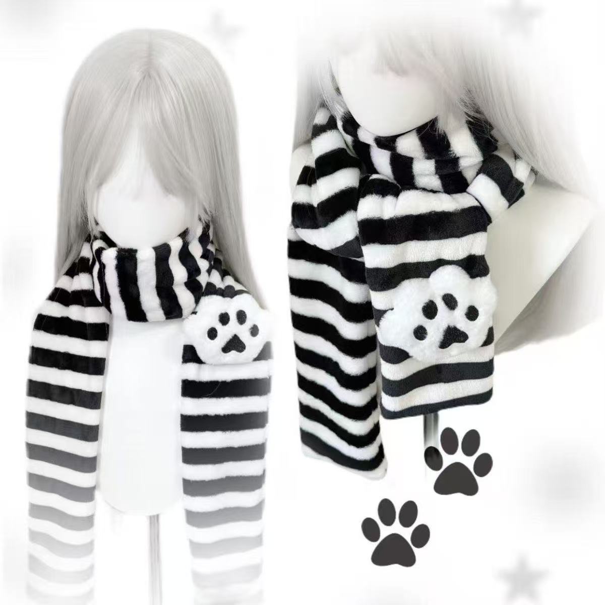 Kawaii Kniied Scarf Cat Paw De - đánh giá và giá Cat Claw Bark