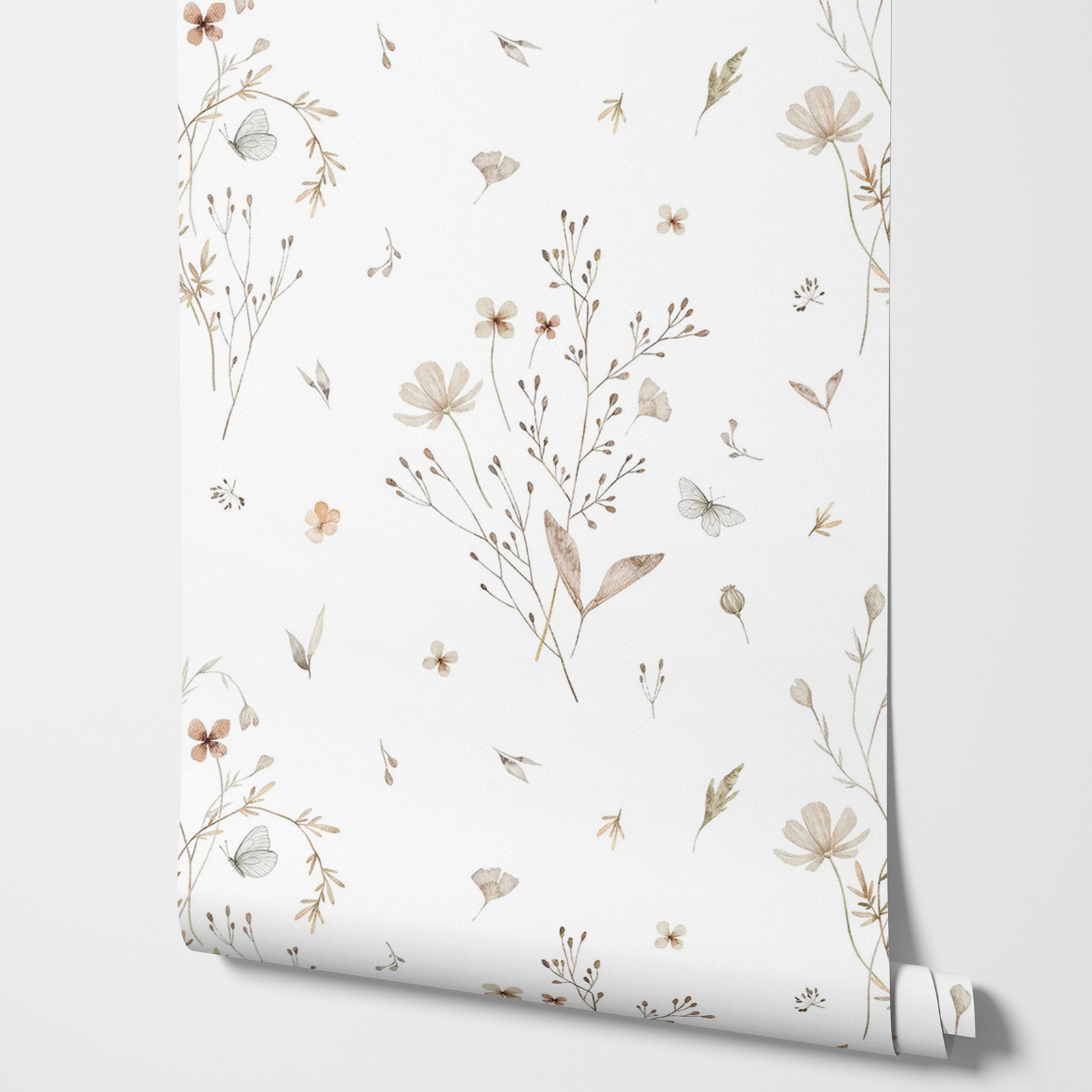 Fresh Flowers Wallpaper, Neutr - đánh giá và giá Herbal Wallpaper