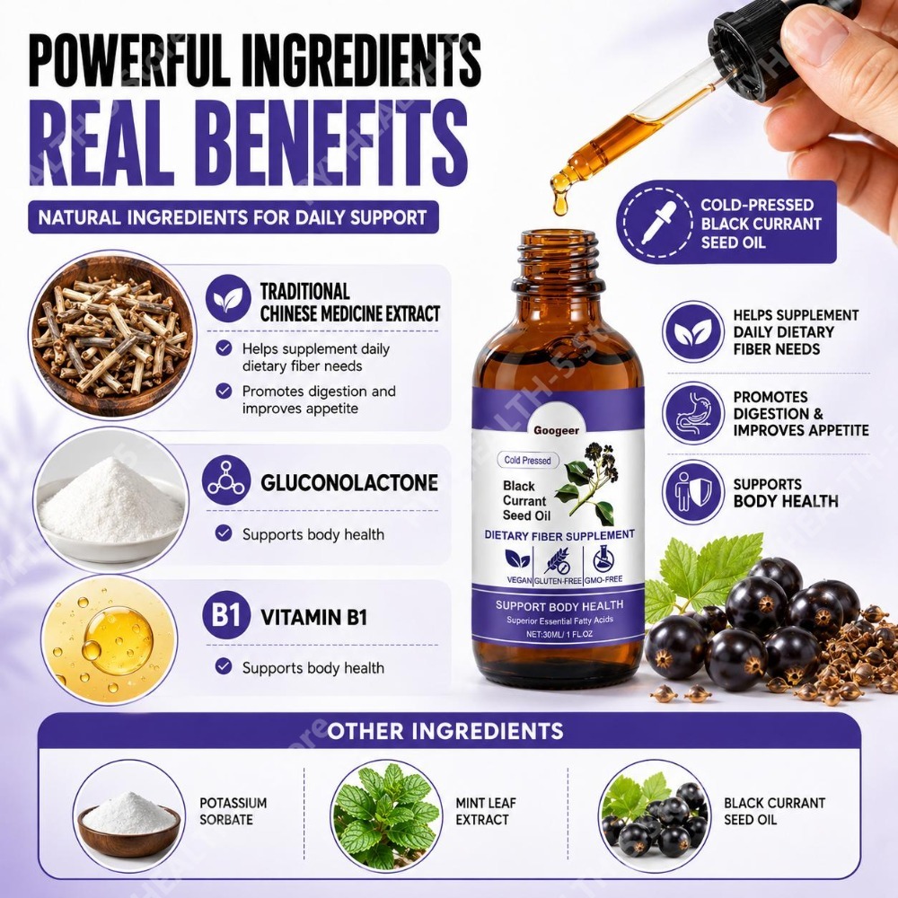 Black Currant Seed Oil Drops 3 - đánh giá và giá Wellness Herbal Medicine