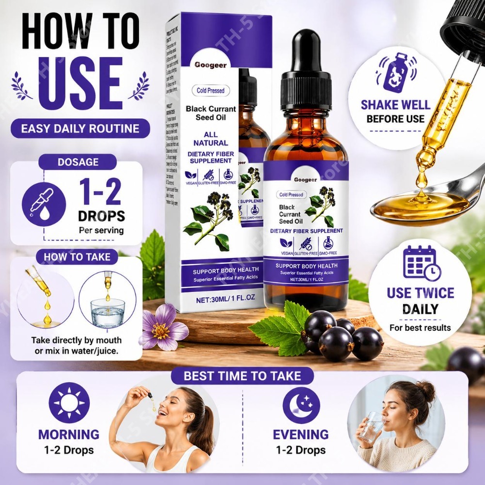 Black Currant Seed Oil Drops 3 - đánh giá và giá Wellness Herbal Medicine
