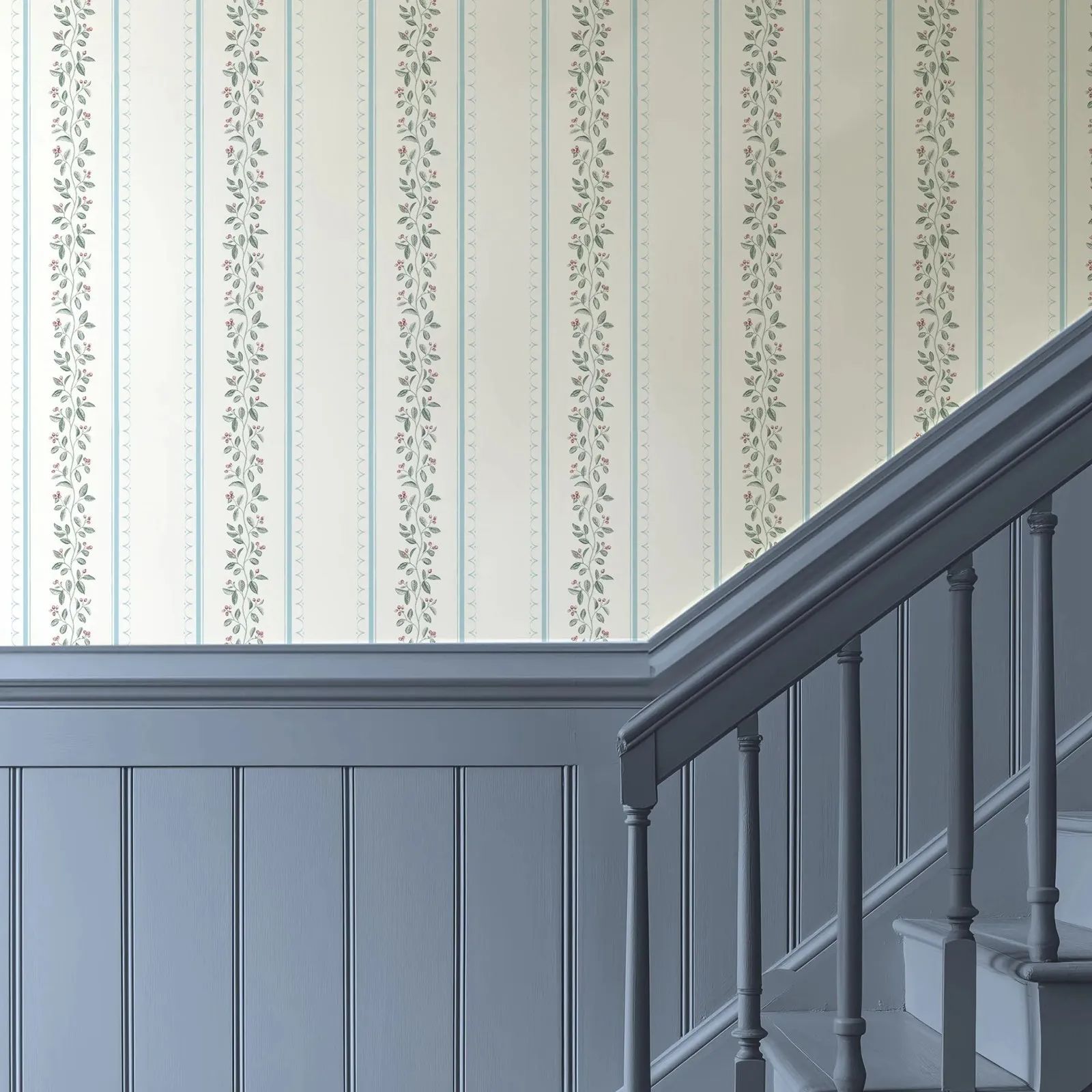 Blue Delicate Minimal Floral P - đánh giá và giá Herbal Wallpaper