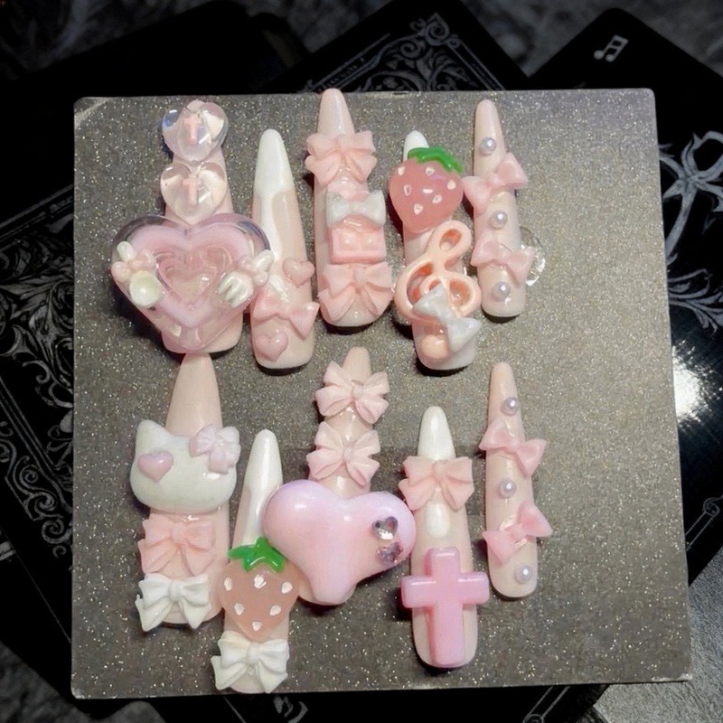 10PCS Sweet Cool White 3D Cat  - đánh giá và giá Cat Claw Bark