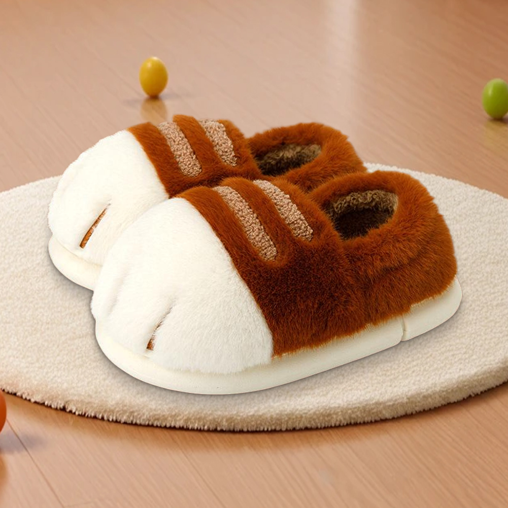 Warm Slip-on House Shoes 3D Ca - đánh giá và giá Cat Claw Bark