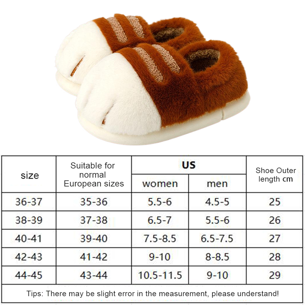 Warm Slip-on House Shoes 3D Ca - đánh giá và giá Cat Claw Bark